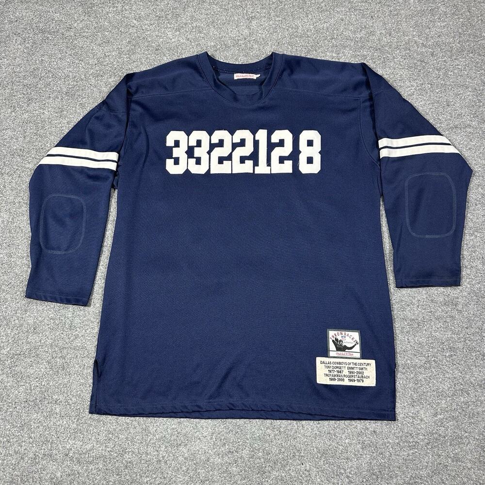 Mitchell & Ness Throwbacks Dallas Cowboys Of The Century Jersey Size 58 Blue